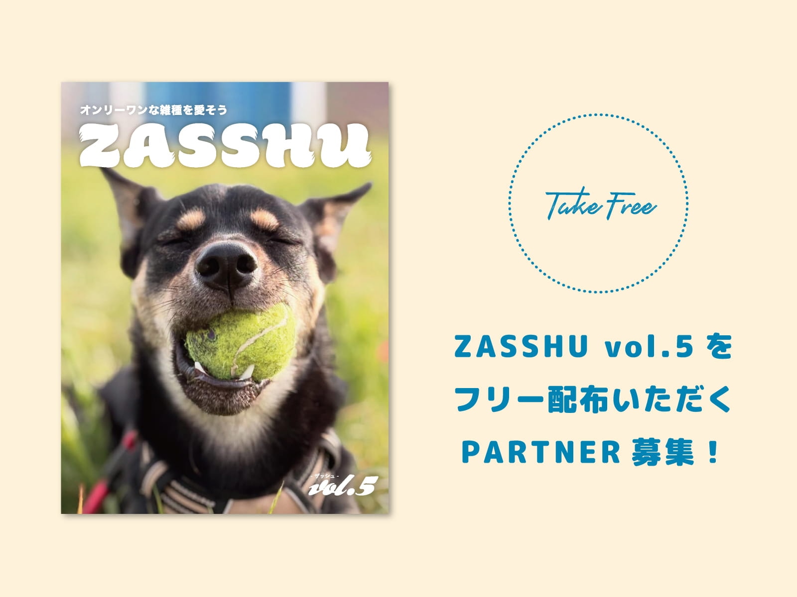ZASSHU-vol.5:ZASSHU PARTNER募集